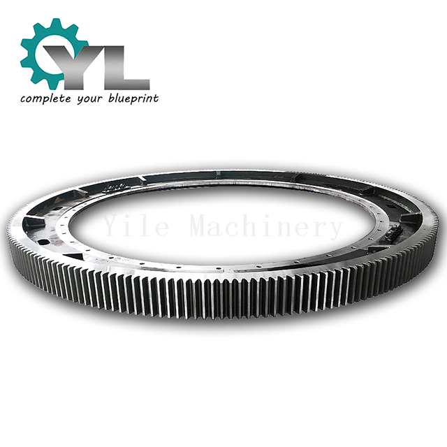 Dryer Forged Half Ring Girth Gear With Welding Flange