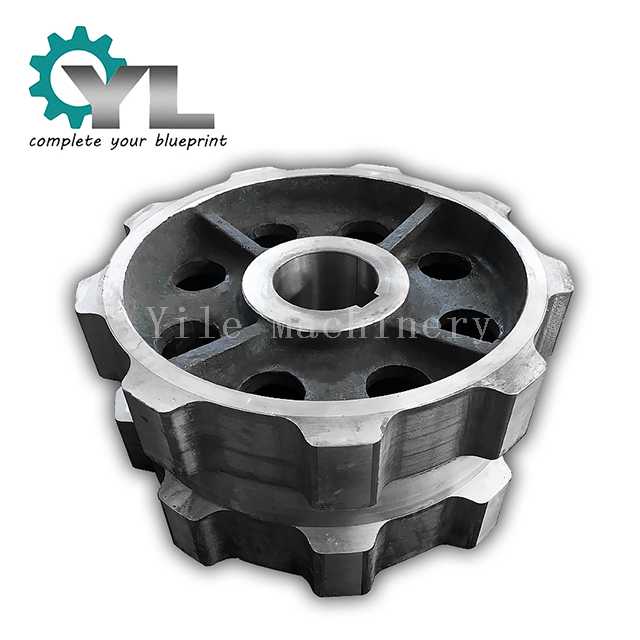 Custom OEM Cast Steel Output Sprocket Wheel