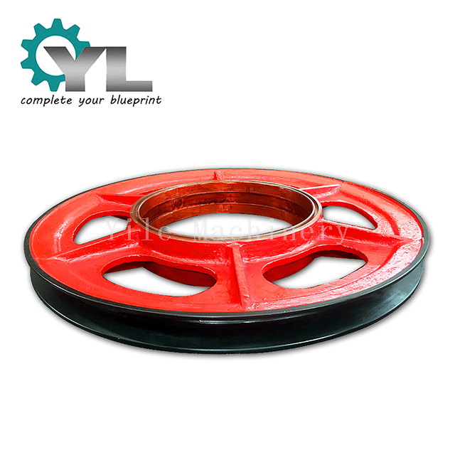 Big Size Belt Pulley Flywheel Pulley For Jaw Crusher Pulley Wheel