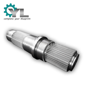 Mining Excavator Reducer Output Gear Spline Shaft