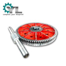 Big Cast Iron Transmission Worm Gear and Shaft