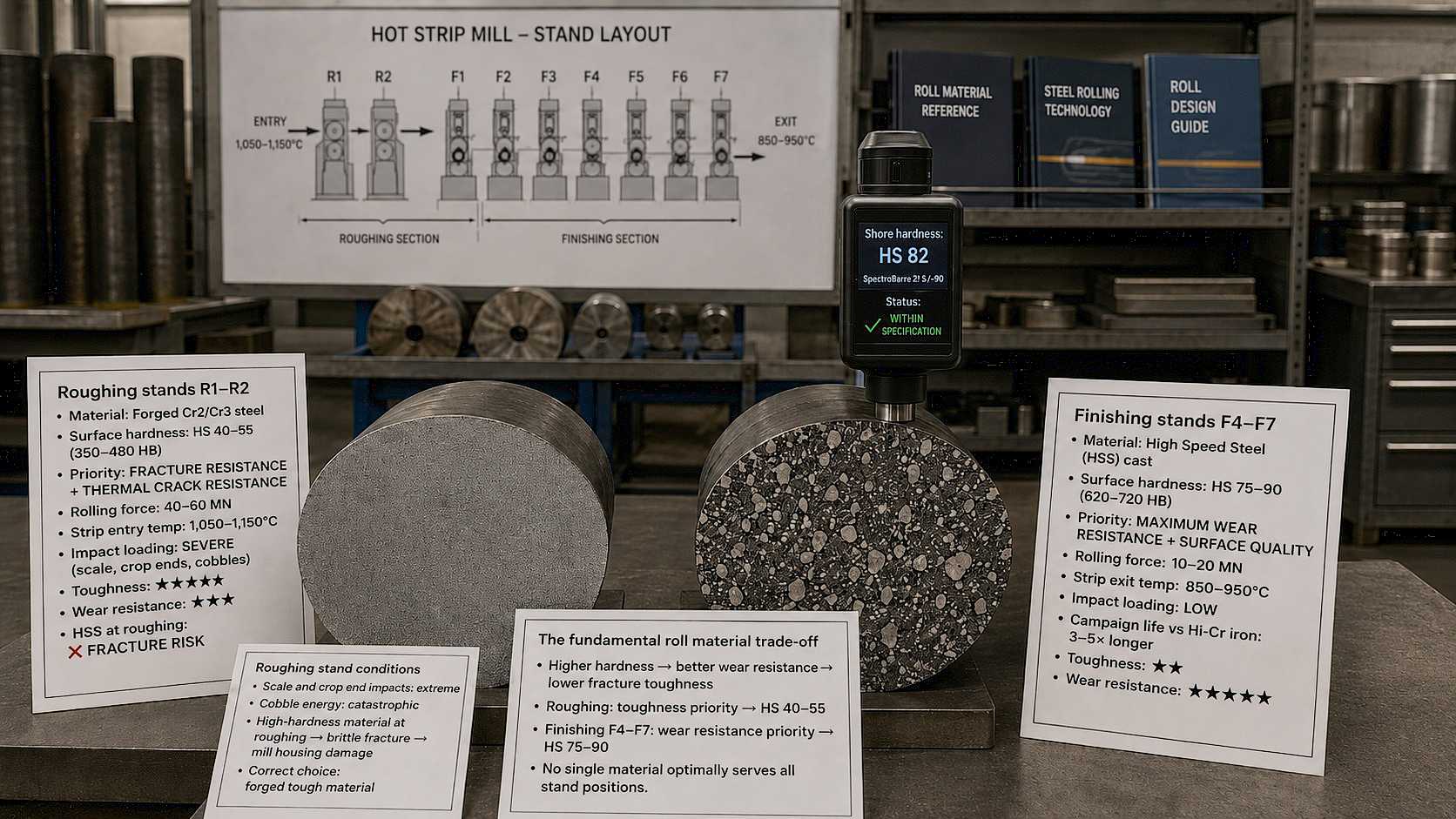 Rolling Mill Rolls: Work Roll and Backup Roll Material Selection, Hardness, and Failure Mode Guide
