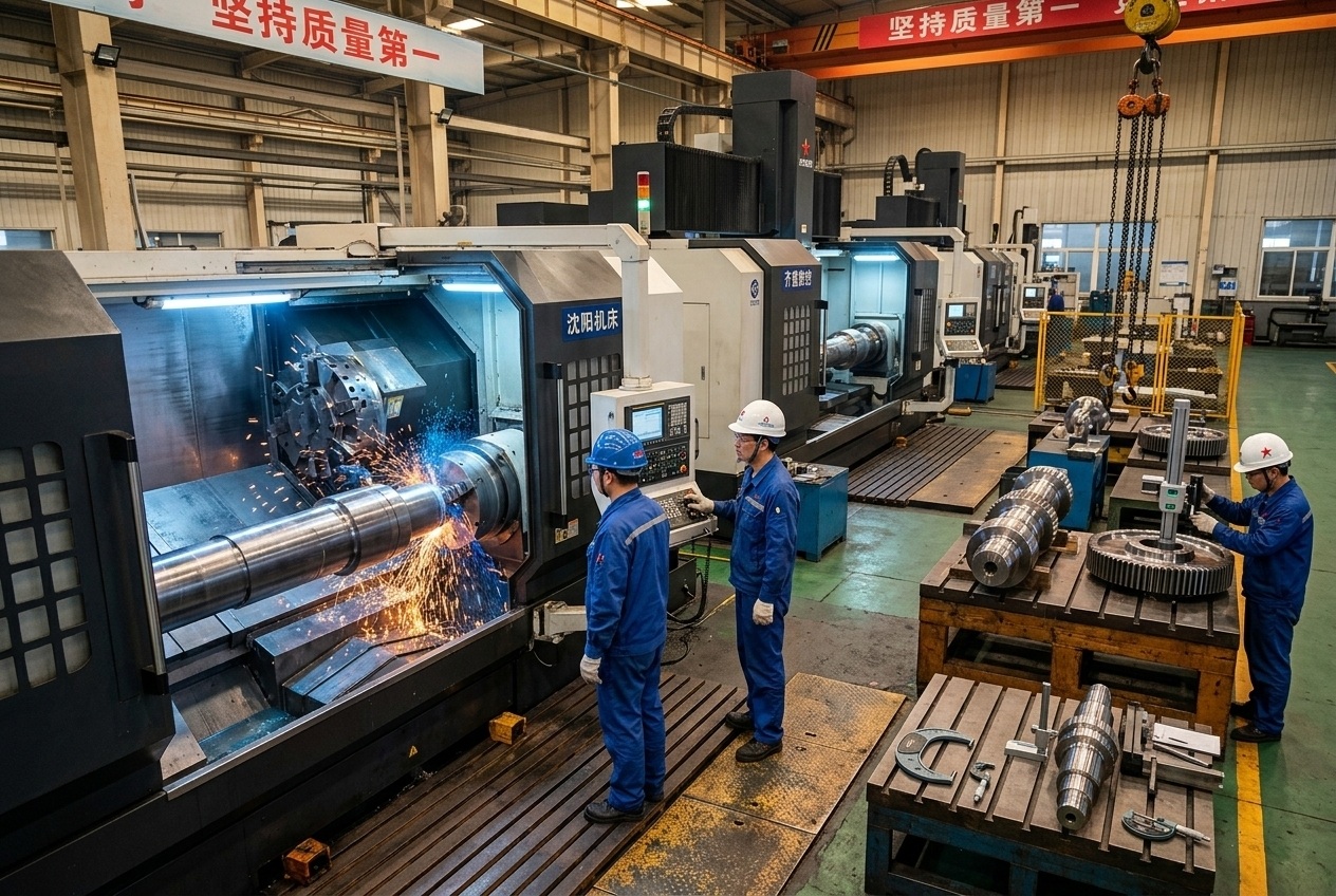 Mining Excavator Drive Shafts and Pulleys for Mongolia