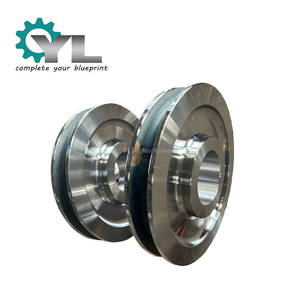 China Manufacturer Rigging Nickel Plated Zinc Cast Single Excavator Drive Wheel