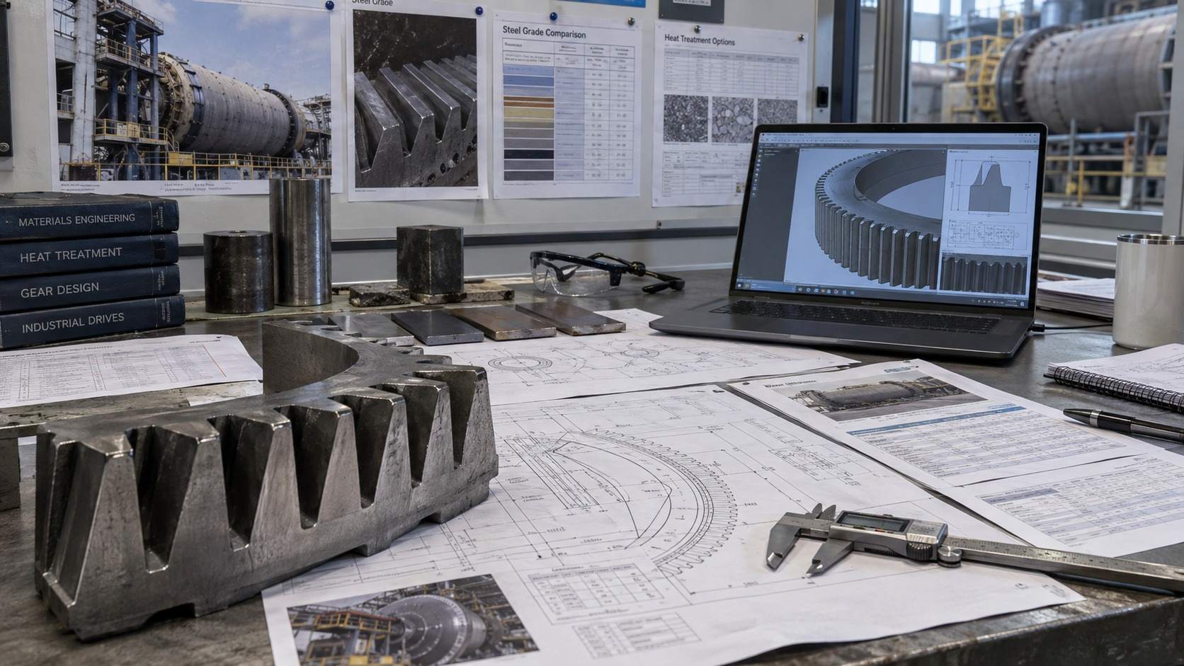 Girth Gear Material & Heat Treatment Guide for Kilns & Mills
