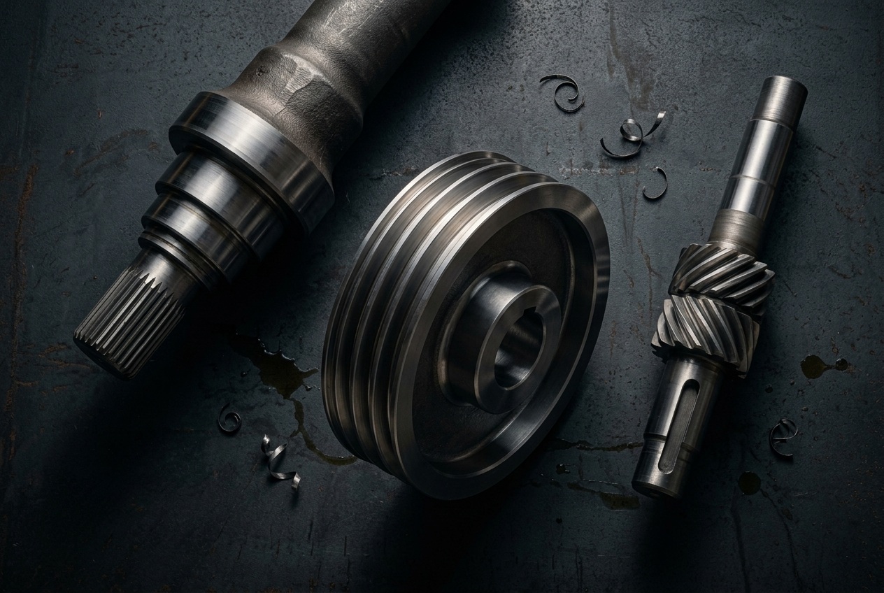 Mining Excavator Drive Shafts and Pulleys for Mongolia(1).jpg