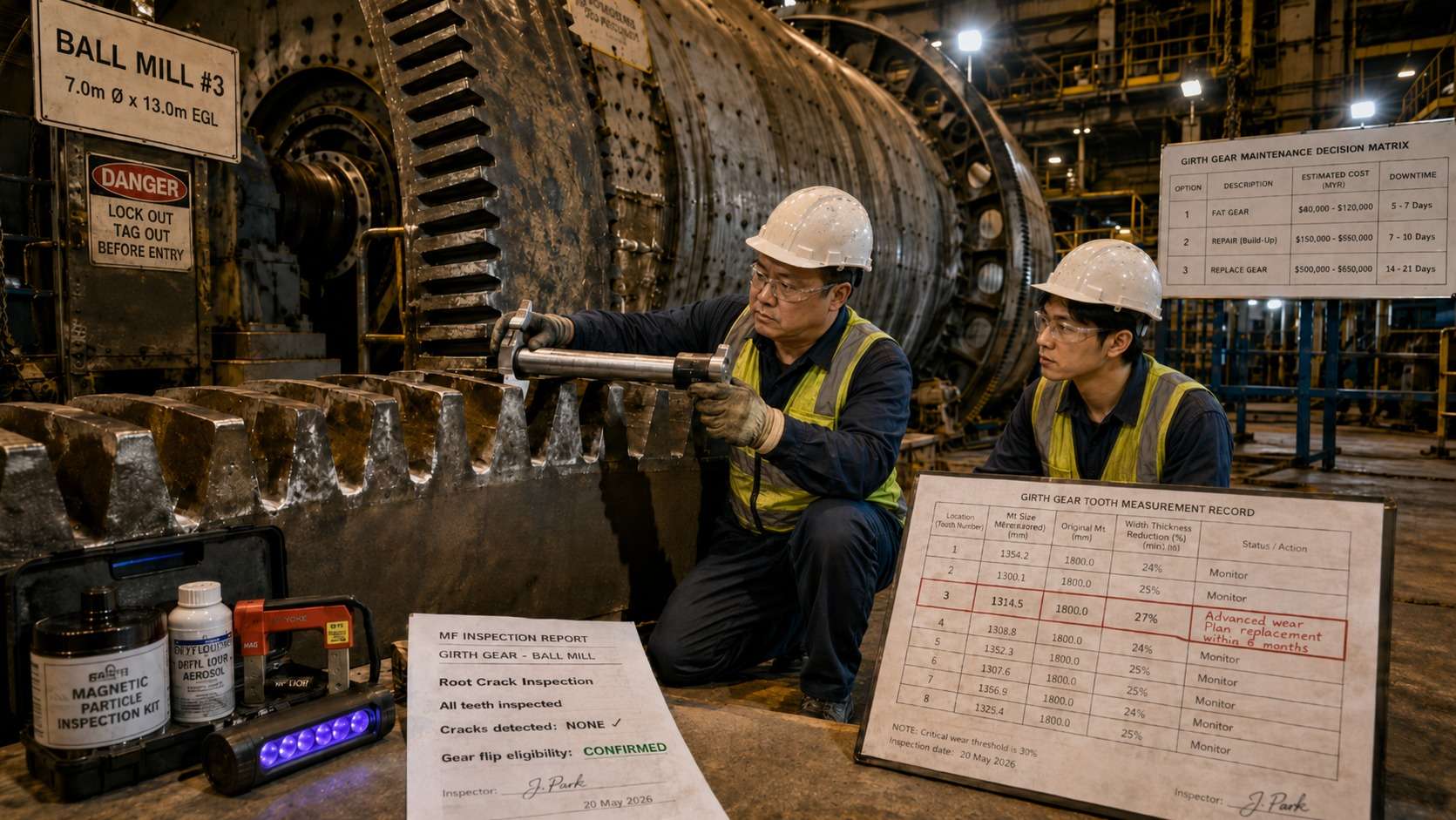 Girth Gear Replacement: When to Replace, How to Plan the Shutdown, and What to Specify