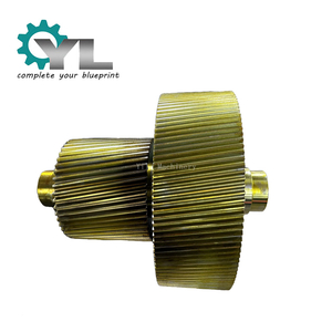 Heavy Duty Cement Rotary Kiln Driving Shaft Forging Helical Pinion Gear Kiln Shaft