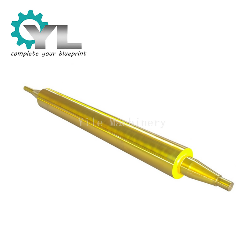 High Wear Resistant Yellow Polyurethane Rubber Roller for Metallurgy Steel Mill Processing Line Custom Size PU Coated Roll
