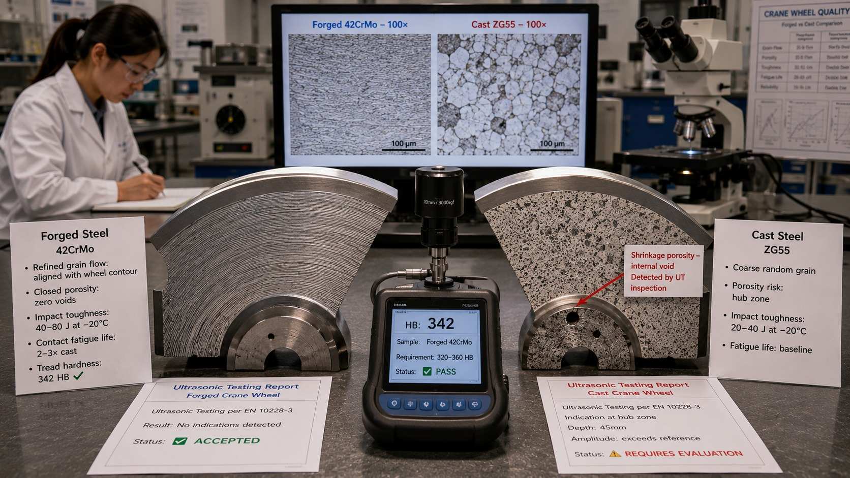 Forged Crane Wheel: Material Selection, Load Rating, and Manufacturing Guide for Heavy Industrial Cranes