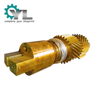 Customized Large Steel Forging Driving Gear Spindle