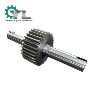 Custom Design Forging Steel Bevel Driven Gear Helical Shaft