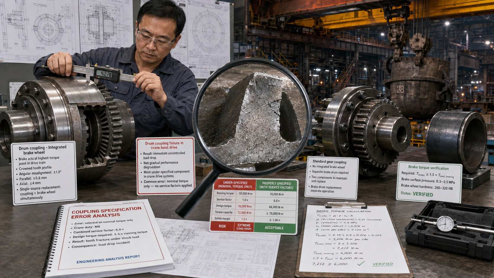 Drum Coupling for Crane and Hoist Drives: Torque Rating, Misalignment Tolerance, and Selection Guide