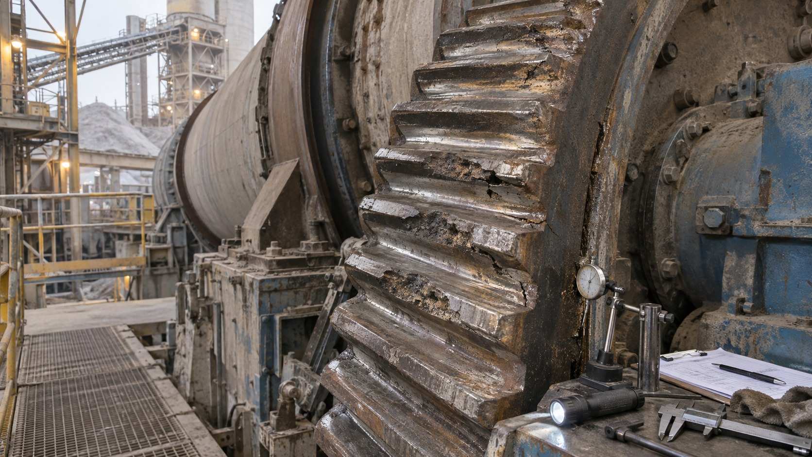 Common Girth Gear Failures: Wear, Pitting, Cracks & Broken Teeth